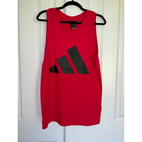 Adidas New Ruby Red & Black Tank Top, Size Small Men's - Picture 4 of 5
